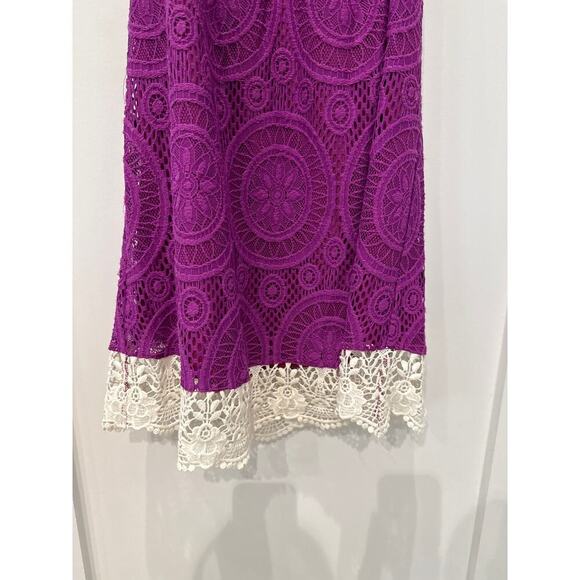 Vava by Joy Han Purple Lace Racerback Sundress, XS - Picture 3 of 8